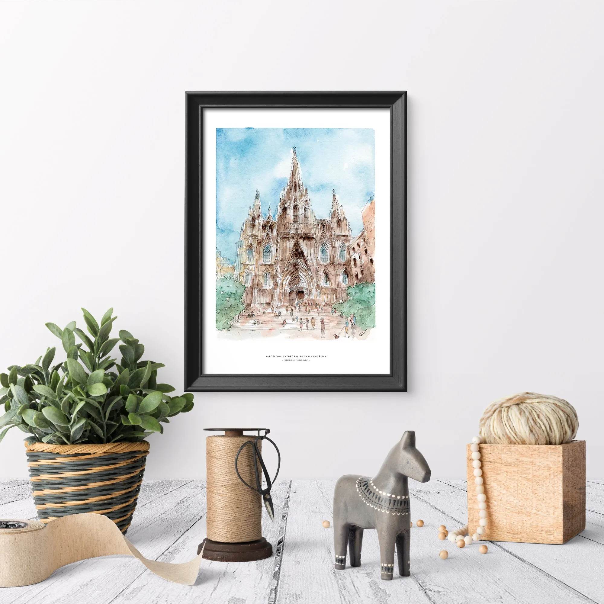 Barcelona Cathedral Wall Print