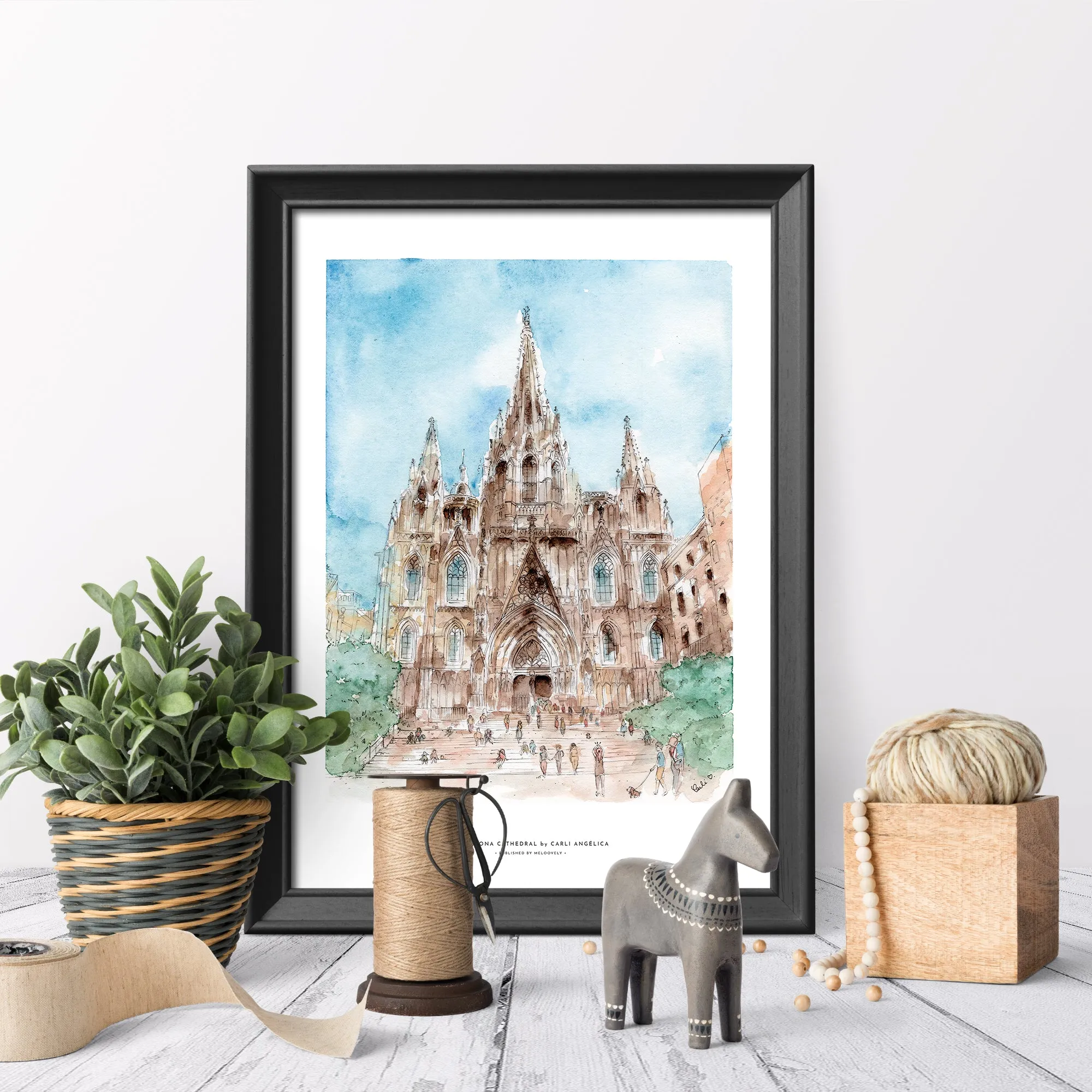 Barcelona Cathedral Wall Print