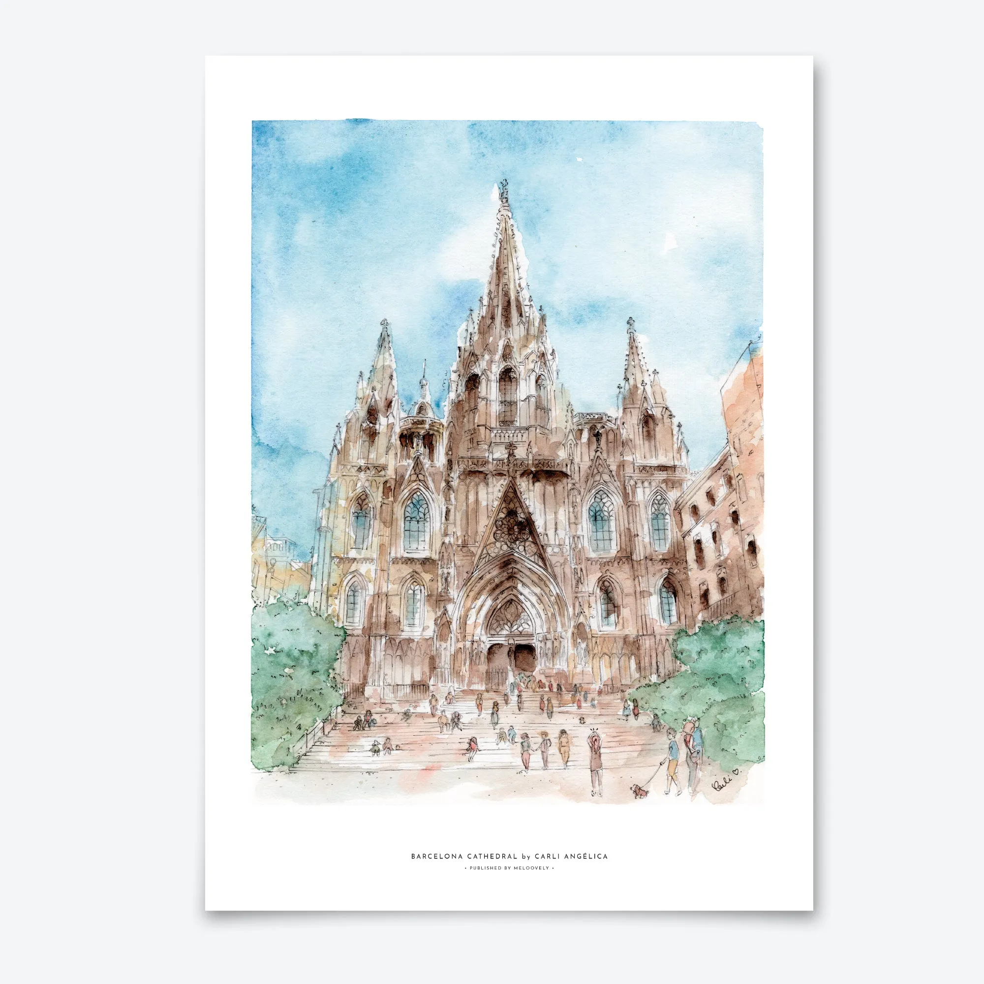 Barcelona Cathedral Wall Print
