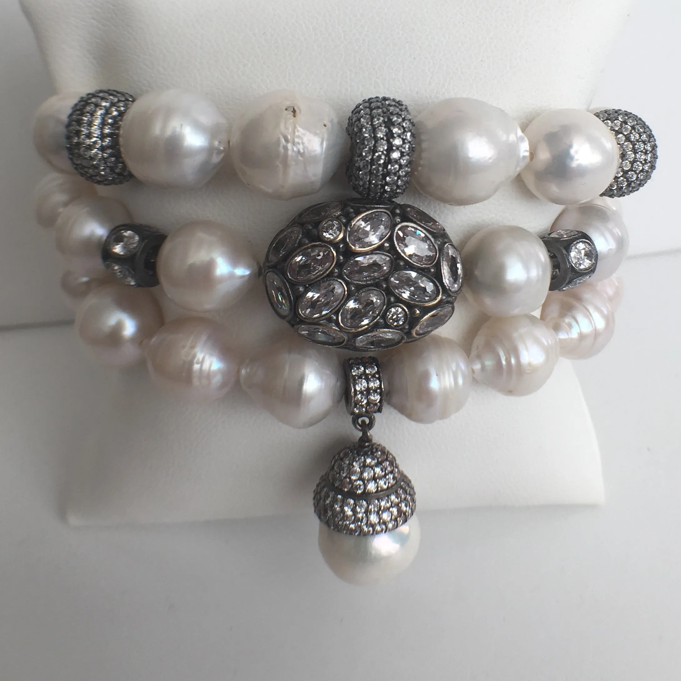 Baroque Pearl Stretch Bracelet- Simple