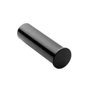Black And White Toilet Paper Holder - Wall Mount - 2" Brass/Glossy Black