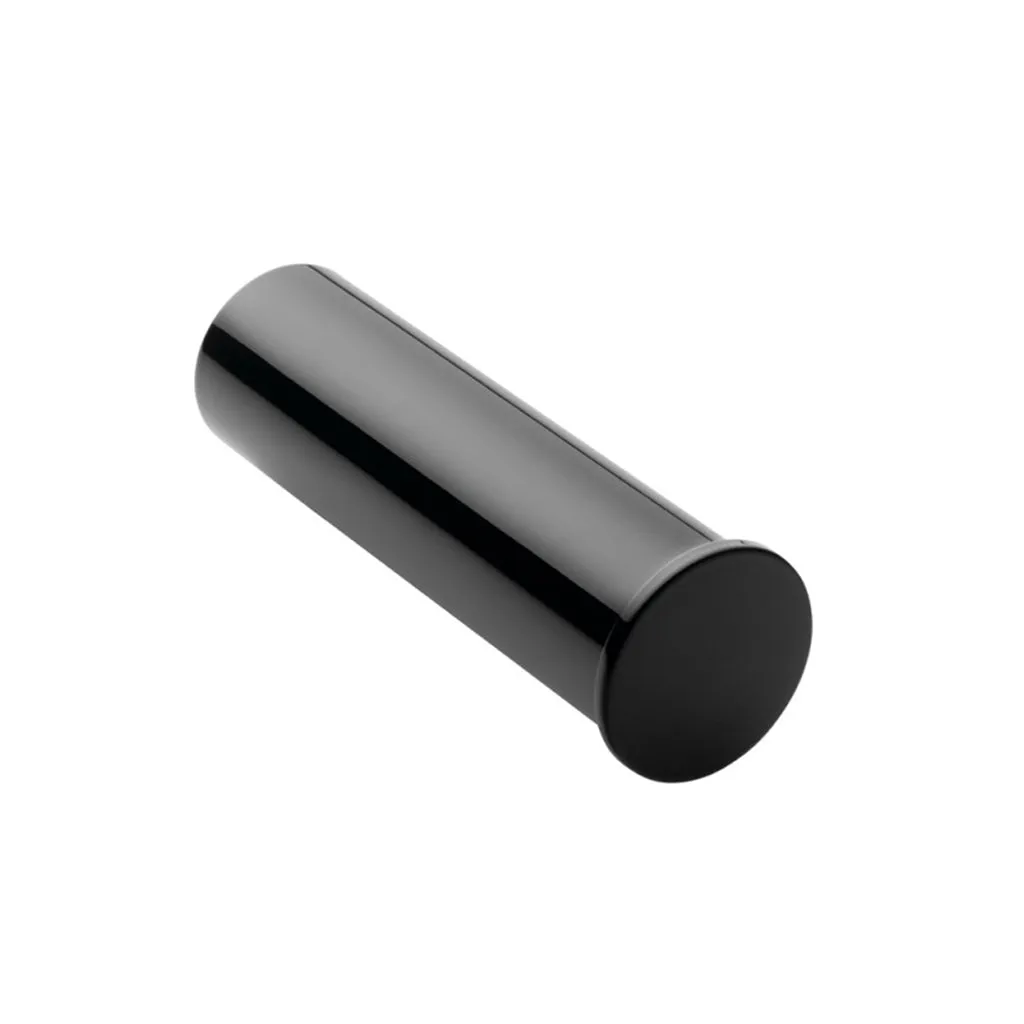 Black And White Toilet Paper Holder - Wall Mount - 2" Brass/Glossy Black