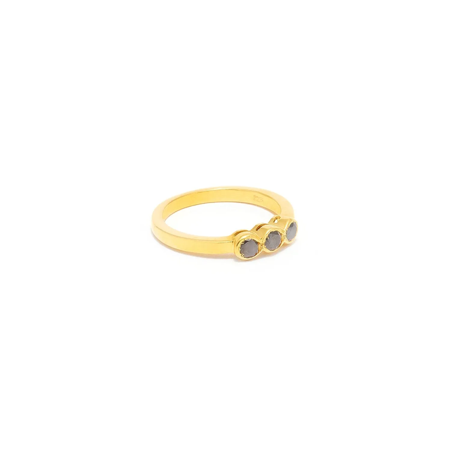 Black Diamond Three Stack Ring