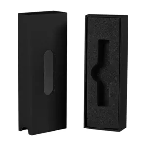 Black Vape Cartridge Slide Out Box Packaging