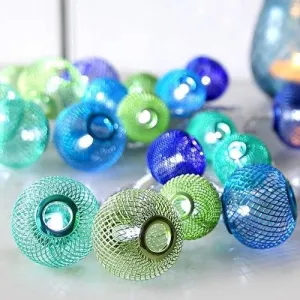 Blue and Green Globe LED Light Strand
