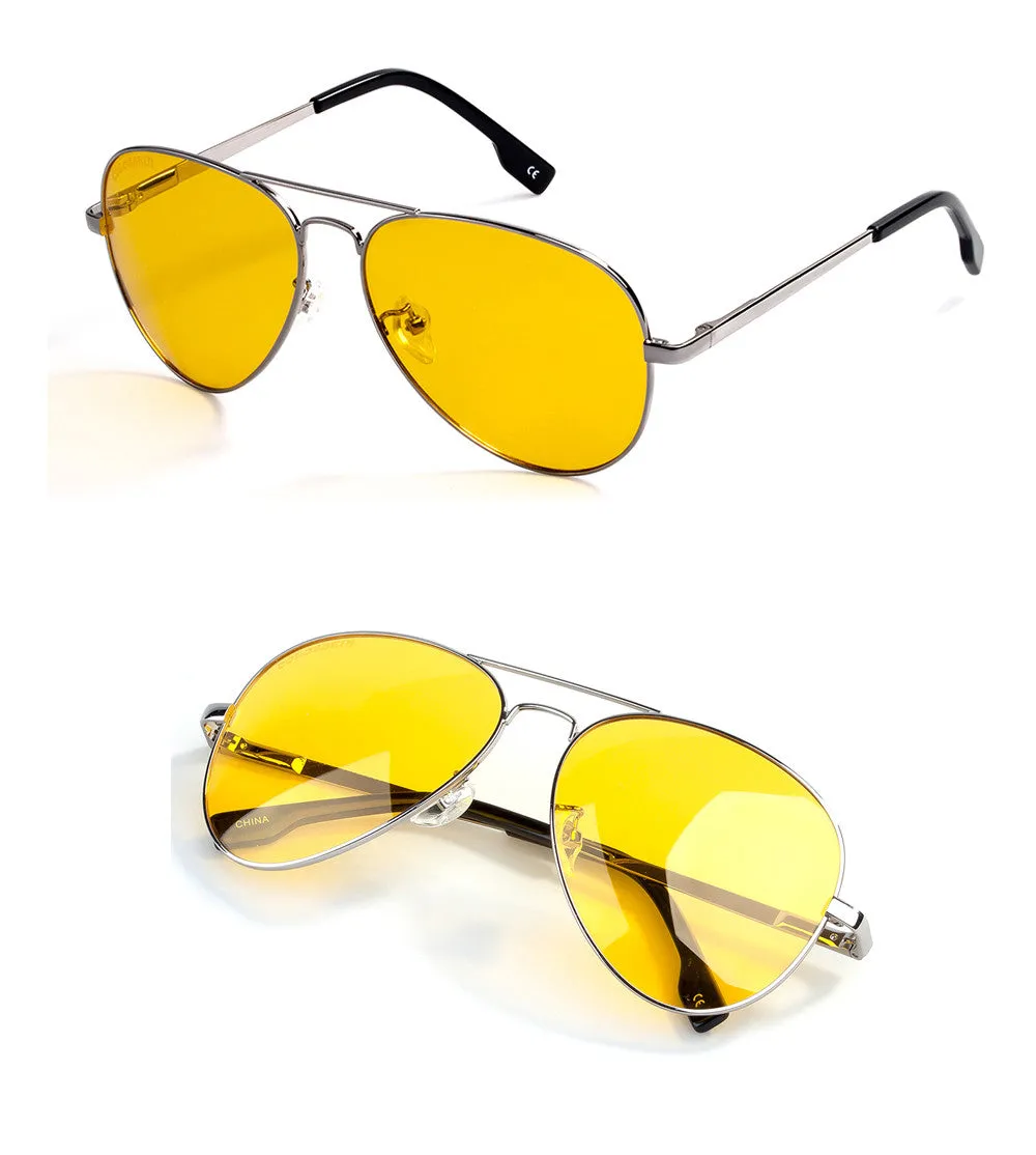 BLUE Fashion Metal Pilot/Aviator Sunglasses For Men Summer Trend Fashion 2017
