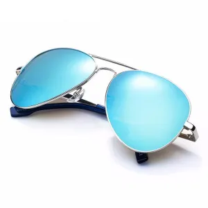 BLUE Fashion Metal Pilot/Aviator Sunglasses For Men Summer Trend Fashion 2017