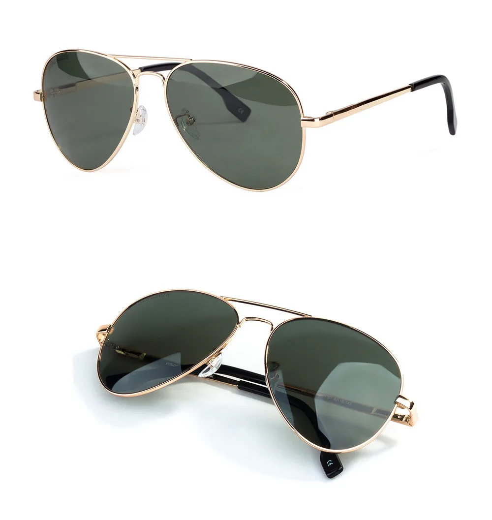 BLUE Fashion Metal Pilot/Aviator Sunglasses For Men Summer Trend Fashion 2017