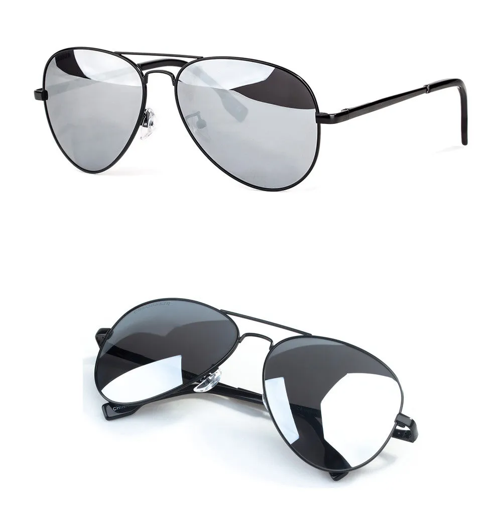 BLUE Fashion Metal Pilot/Aviator Sunglasses For Men Summer Trend Fashion 2017