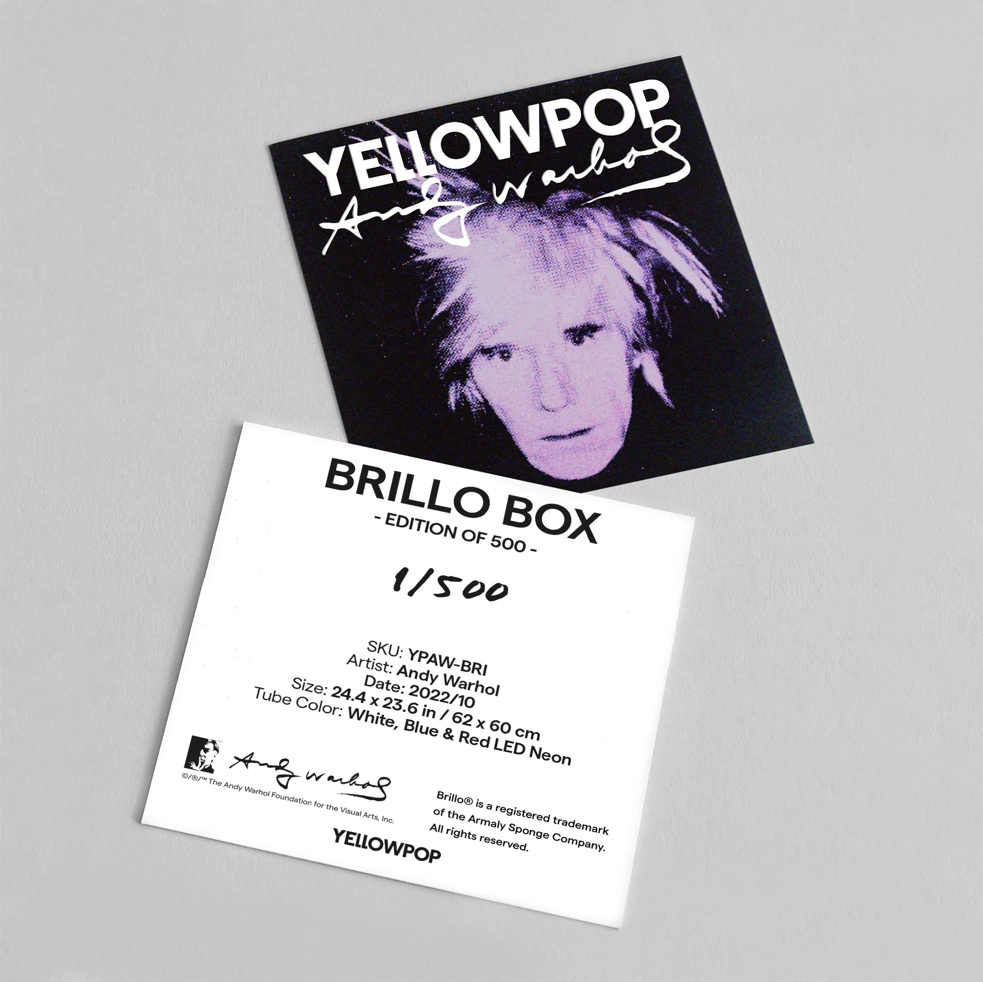 Brillo Box by Andy Warhol - LED neon sign