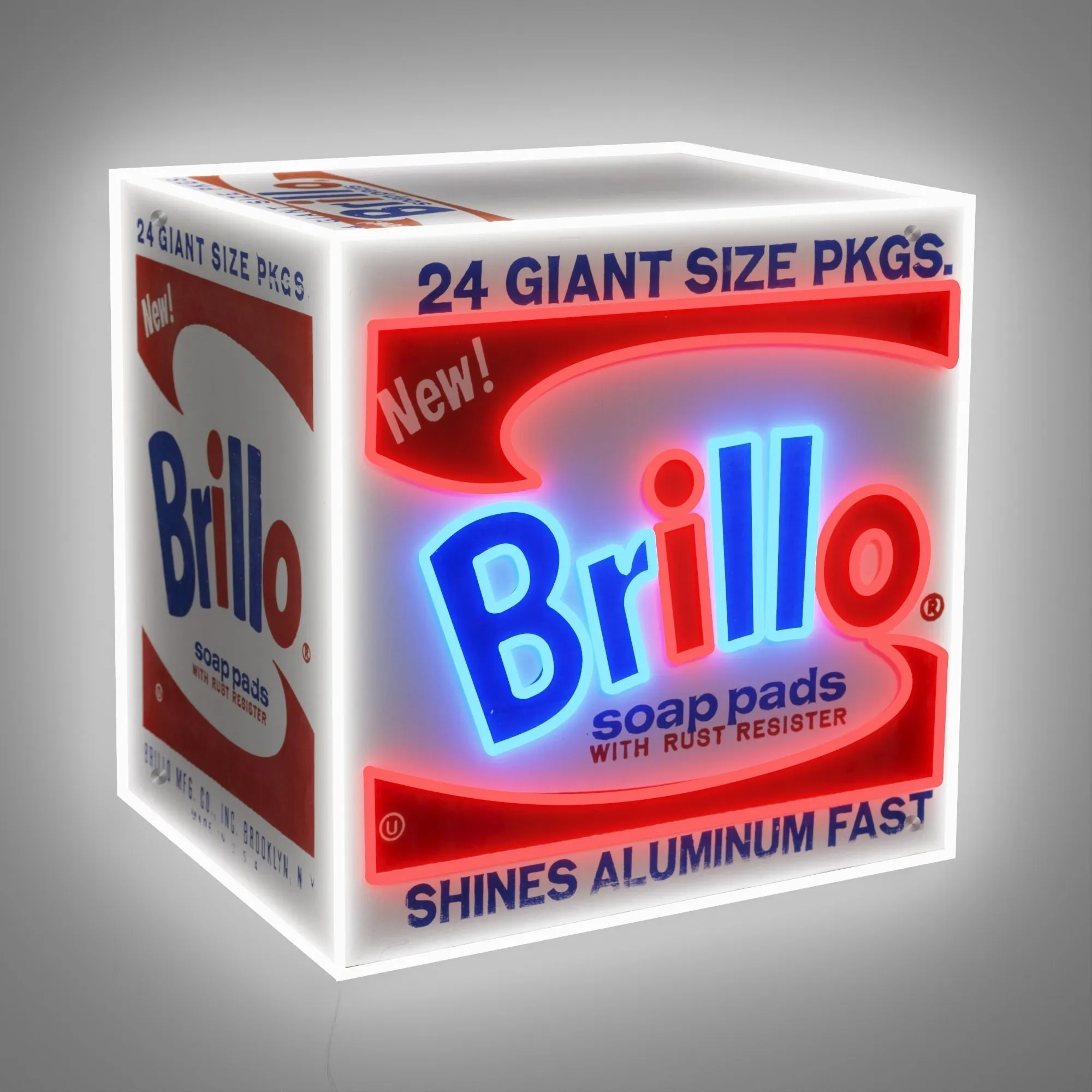 Brillo Box by Andy Warhol - LED neon sign