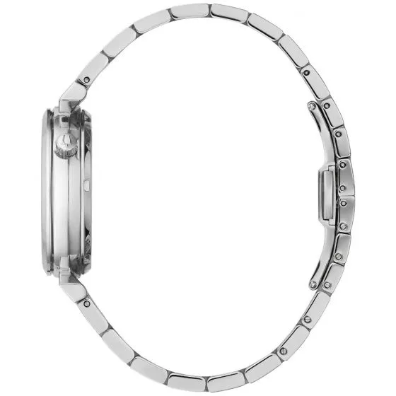 Bulova Ladies' Automatic Regatta Mother-of-Pearl Diamond Dial Stainless Steel Watch 96P222