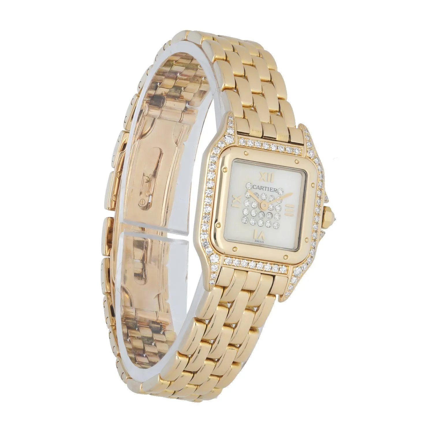 Cartier Panthere 8057915 18k Yellow Gold & Diamonds Ladies watch.
