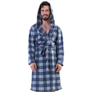 Checkered Fleece Robe 1 S-16