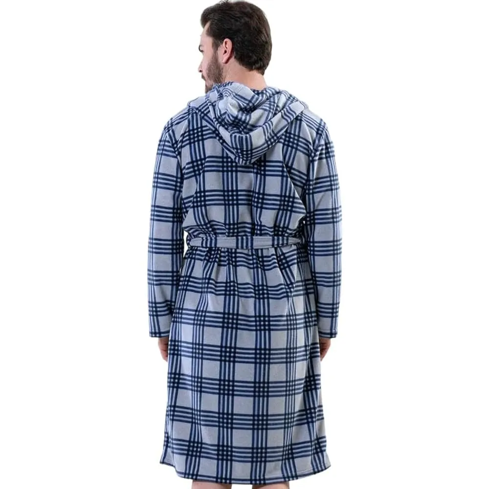 Checkered Fleece Robe 1 S-16