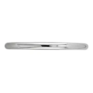 Classic Round Polished Wedding Band, 14k White Gold