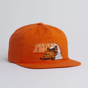 Coal The Field Brushed Twill Vintage Strapback Cap - Orange