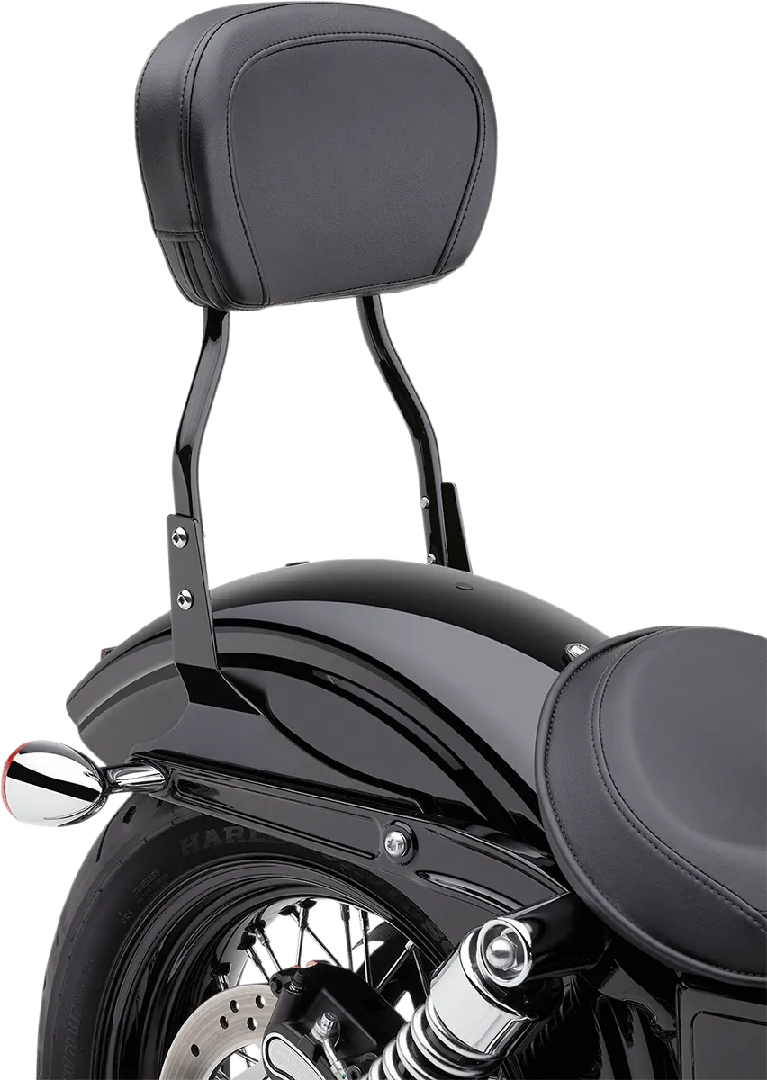 Cobra 602-1301B Standard Round Sissy Bar - Black Powder-Coated