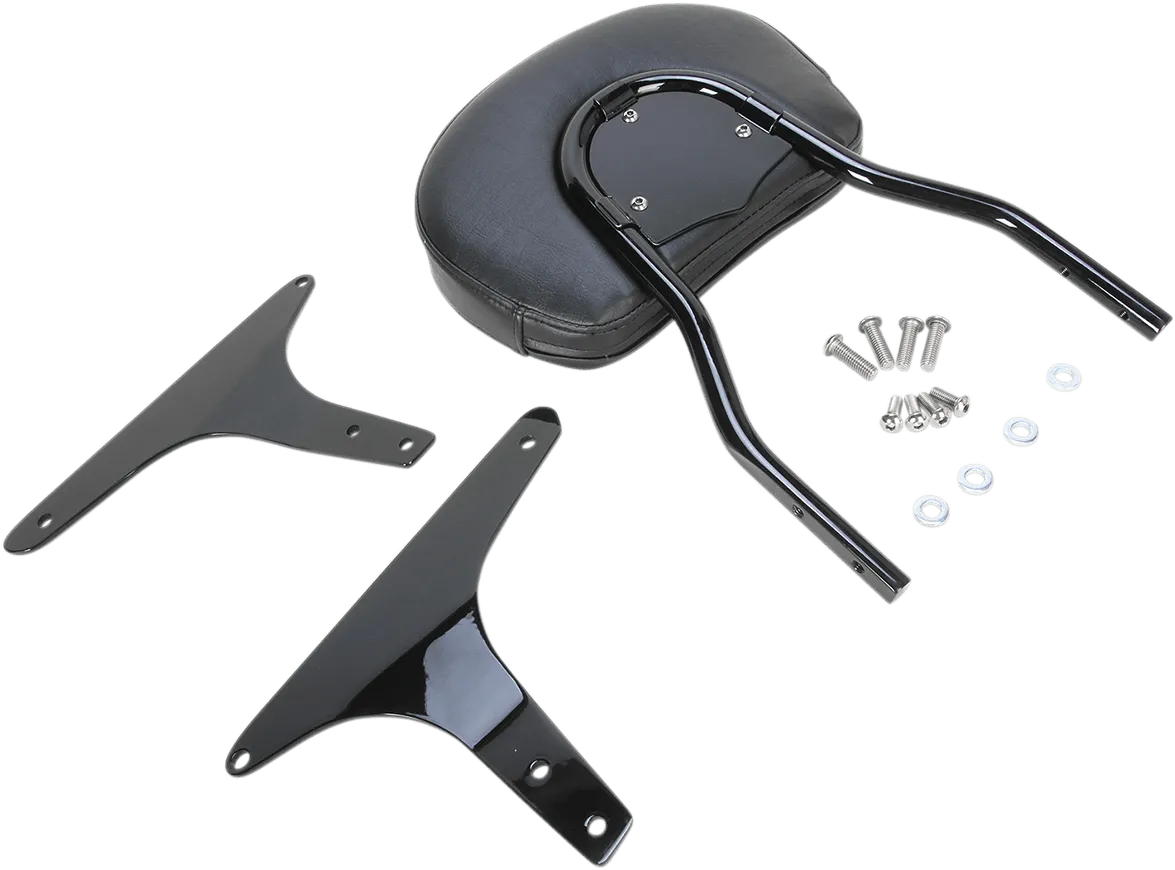 Cobra 602-1301B Standard Round Sissy Bar - Black Powder-Coated
