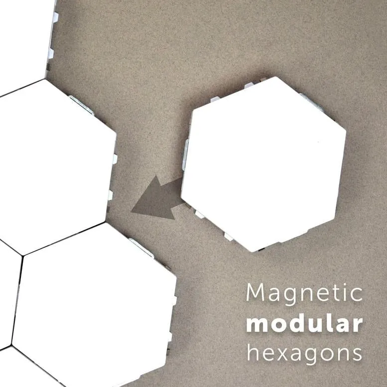 Color Quantum lamp led Hexagonal lamps modular touch sensitive lighting night light magnetic hexagons creative decoration wall lampara