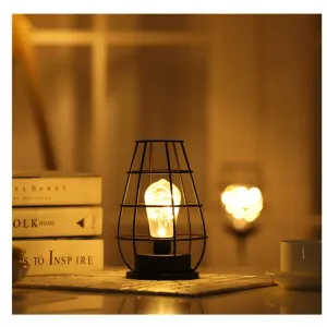 Creative Iron night light LED Lantern Lamp