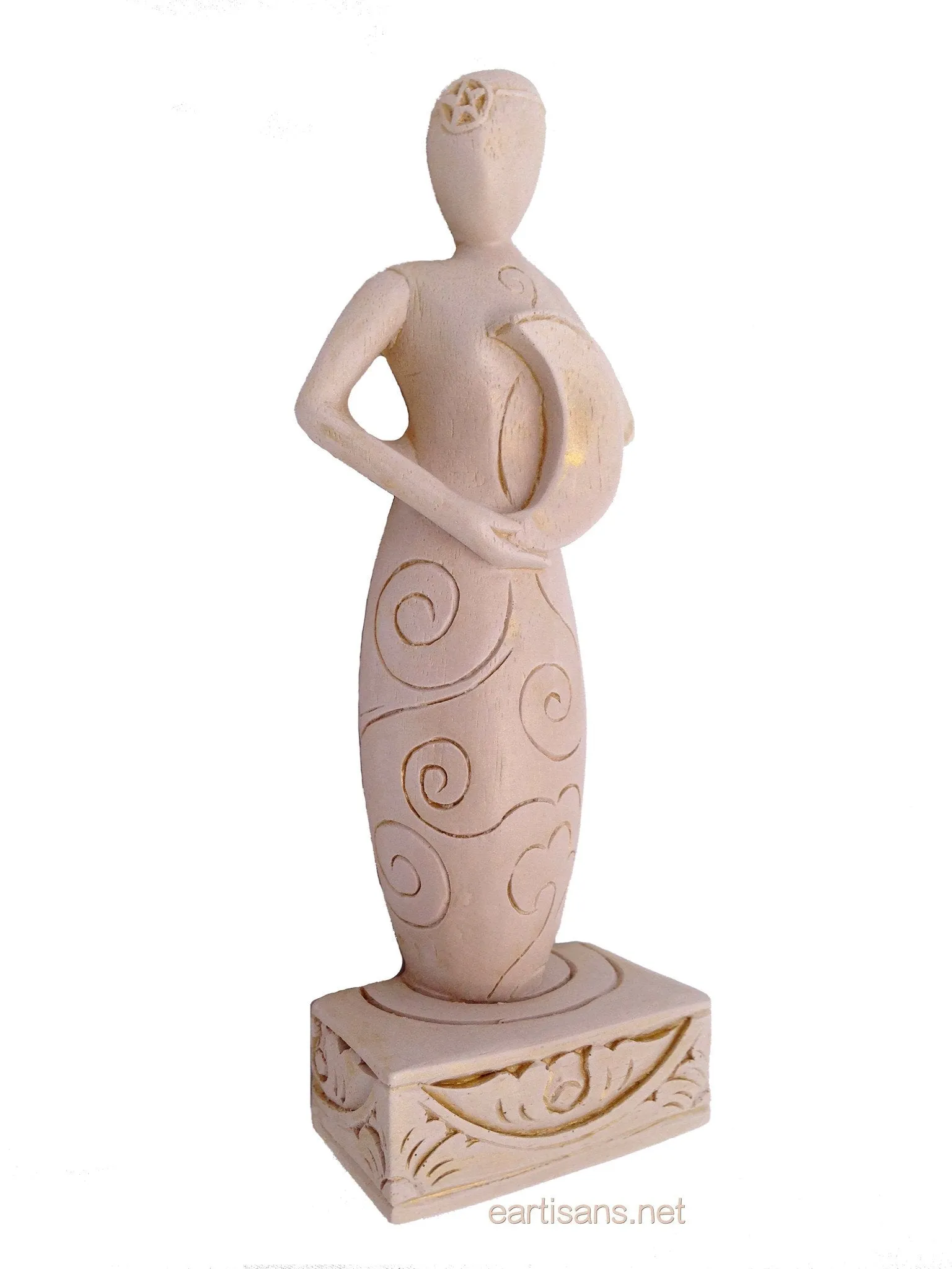 Crescent Moon Goddess Statue