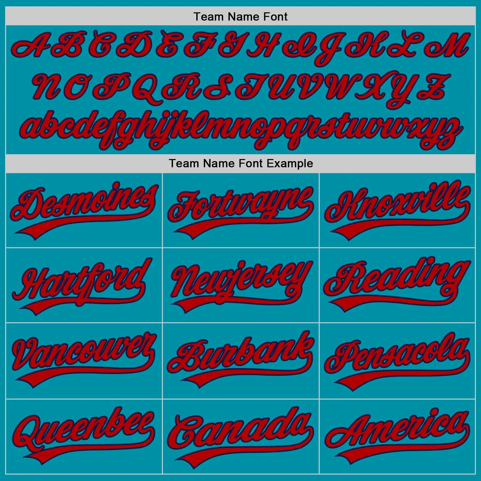 Custom Teal Red-Navy Authentic Throwback Baseball Jersey