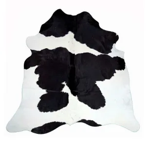 Designer Hide Rug - Black and White