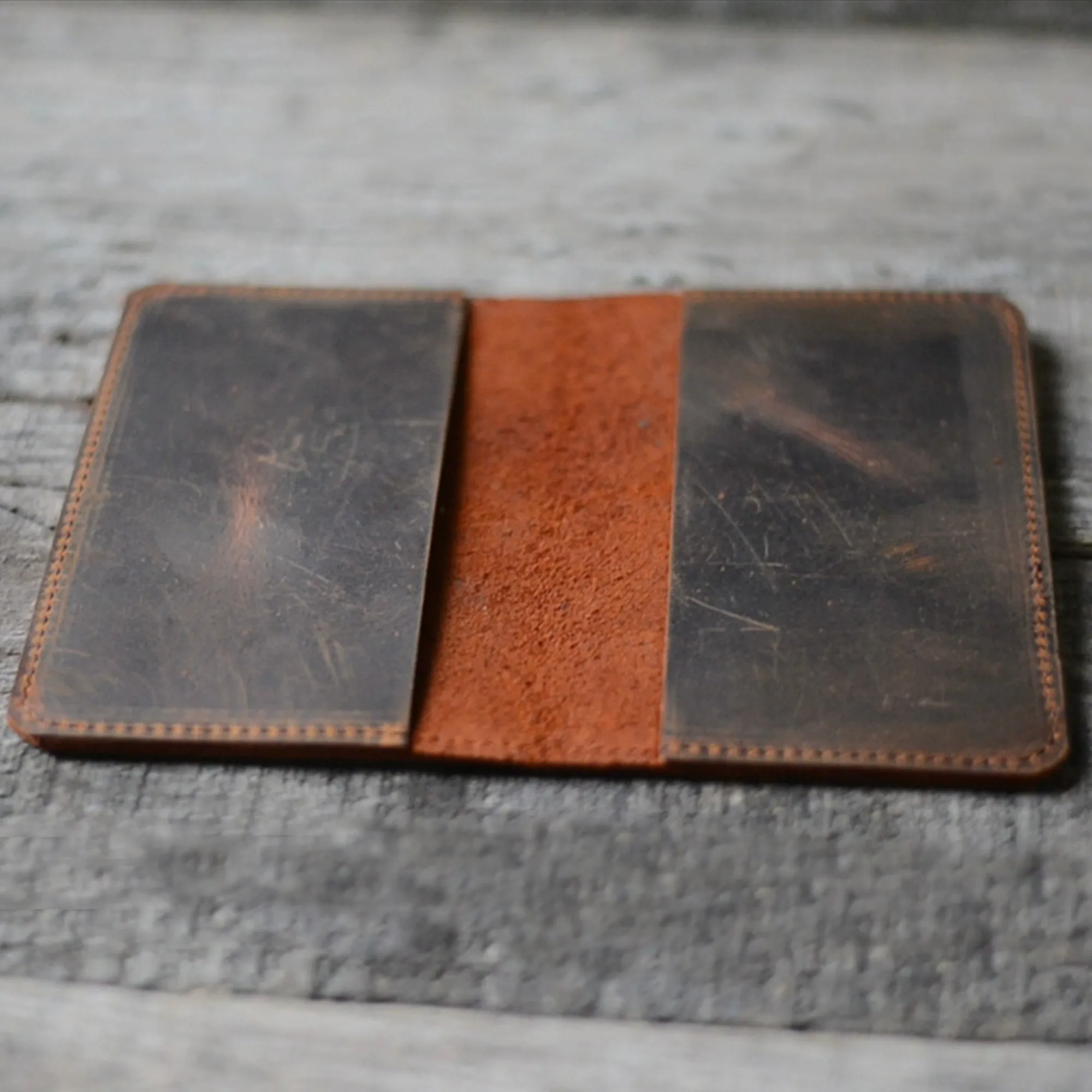 Distressed Genuine Leather Travel Journal Field Notes Cover Notebooks for 3.5 x 5.5 Notebook Moleskine Cahie Vintage Refillable Notepad