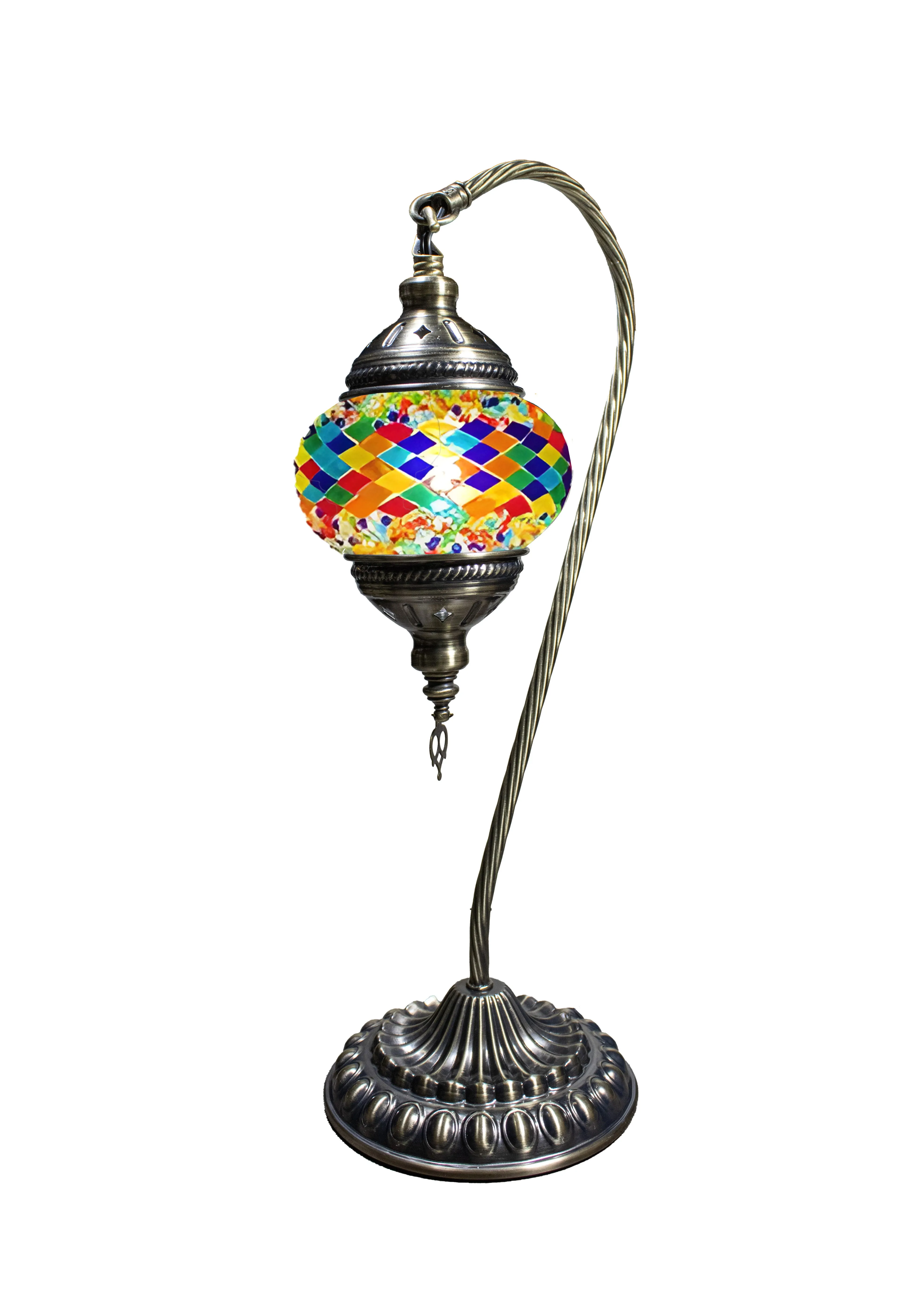 DIY Turkish Mosaic Swan Neck Table Lamp Home Kit