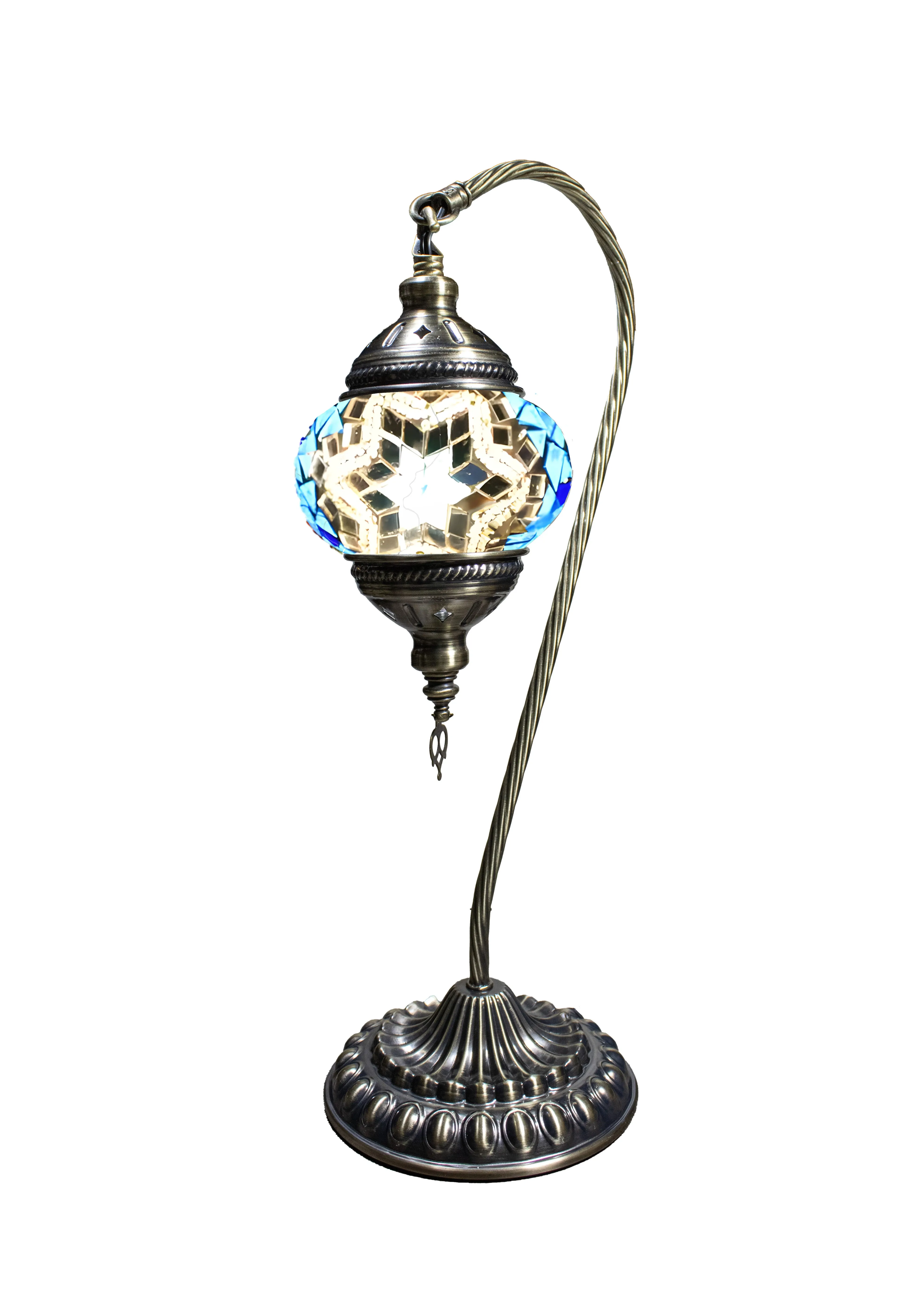 DIY Turkish Mosaic Swan Neck Table Lamp Home Kit