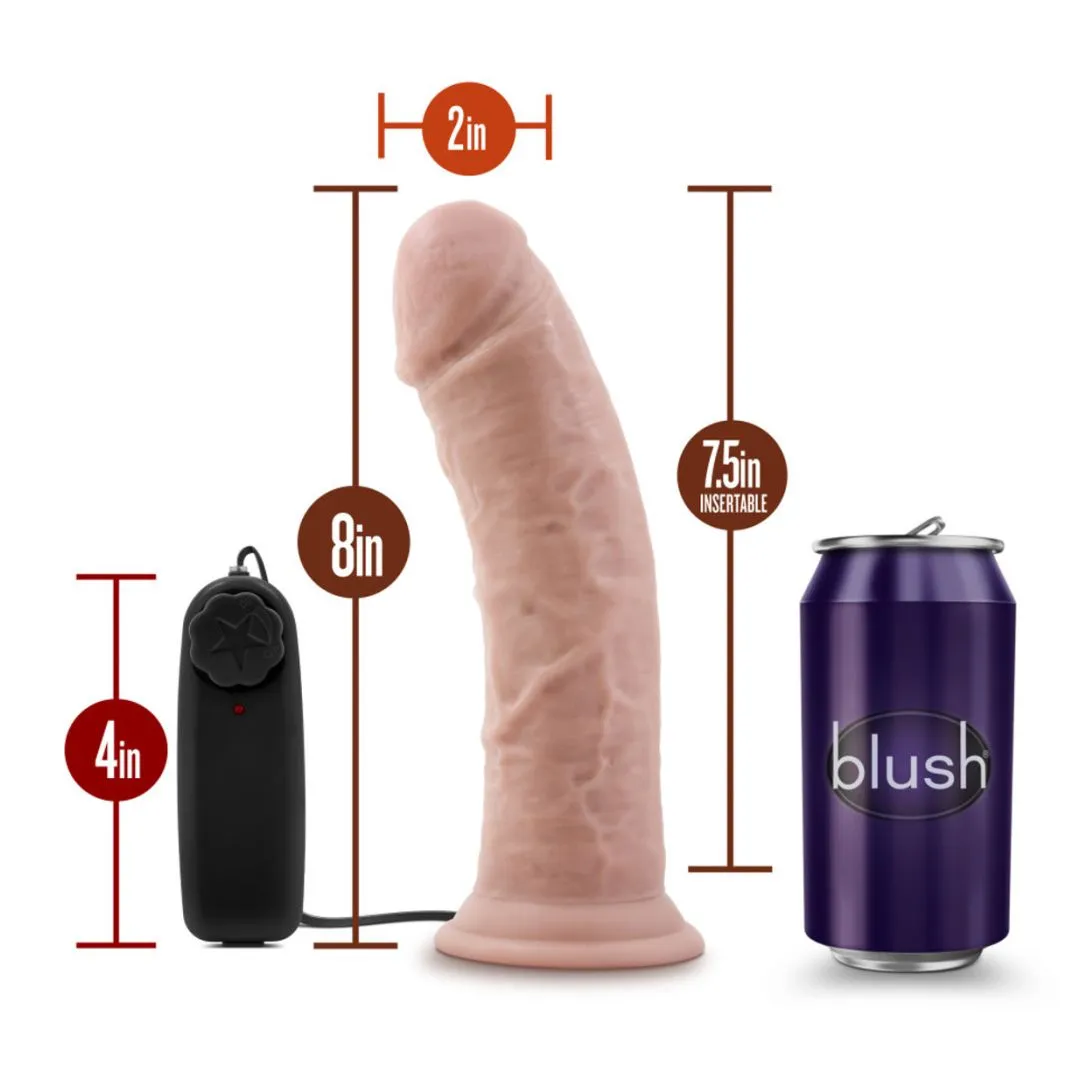 Dr. Joe 8 Inch Realistic Vibrating Dildo - Vanilla