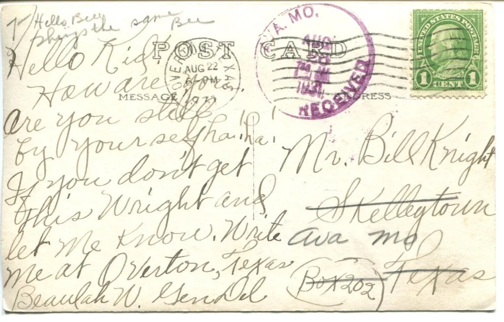 East Texas Oil Well Gusher Postcard/RPPC - Overton Texas