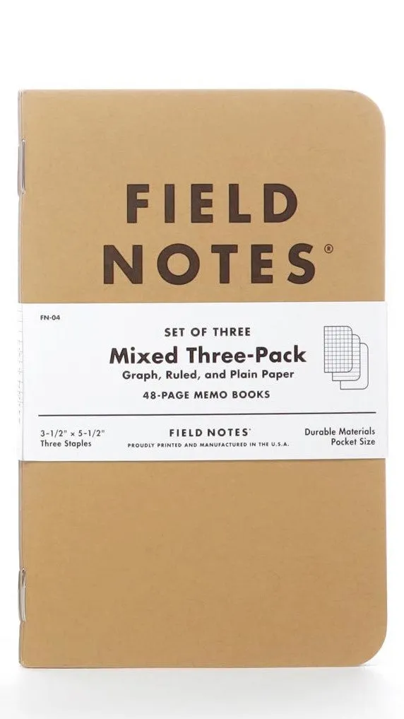 Field Notes: Original Kraft 3-Pack (Varieties offered)