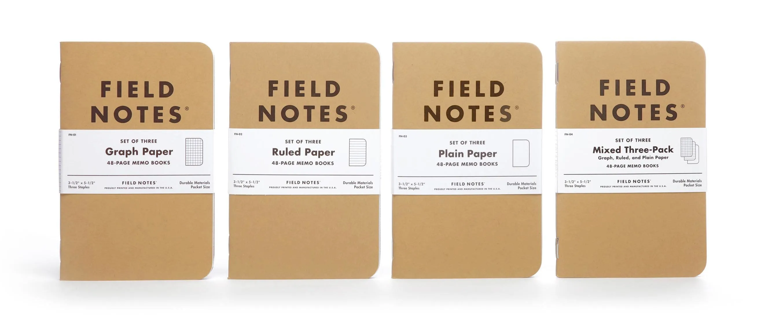 Field Notes: Original Kraft 3-Pack (Varieties offered)