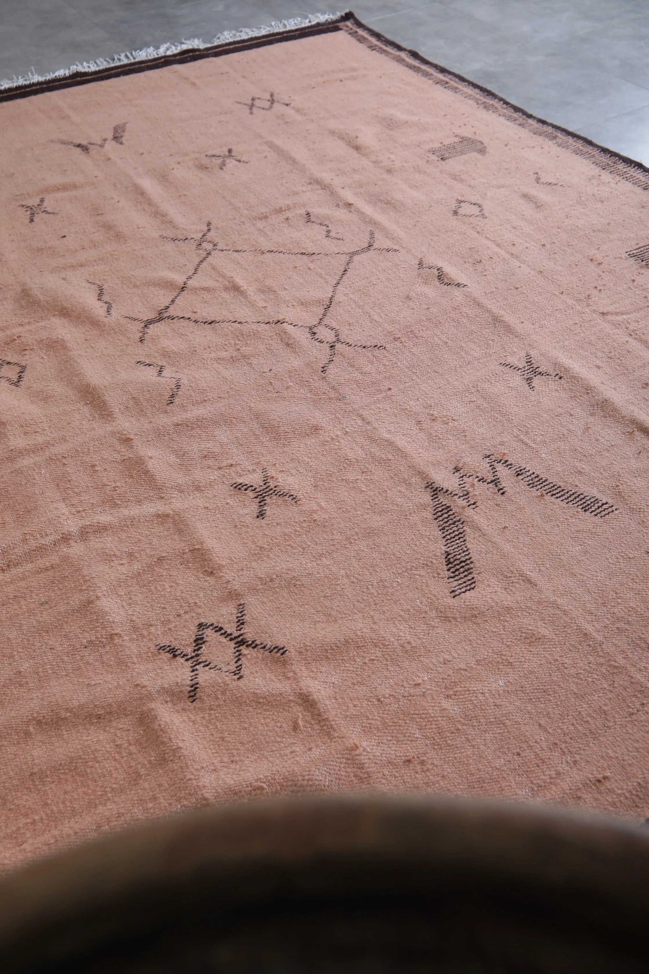 Flat woven Moroccan - Tuareg rug style - Moroccan area rug