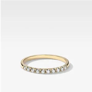 French Pavé Wedding Band