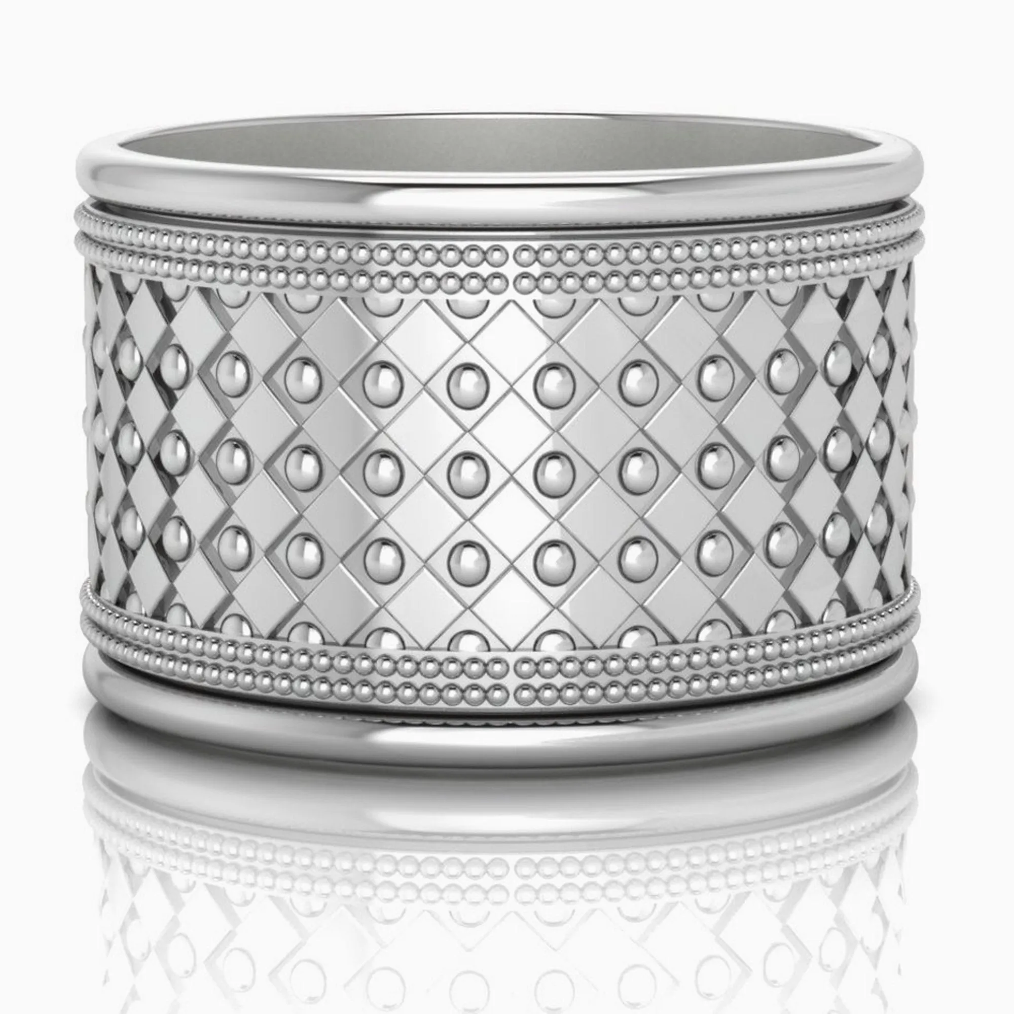 Gothic Silver-plate Napkin Rings by Krysaliis - Set of 4