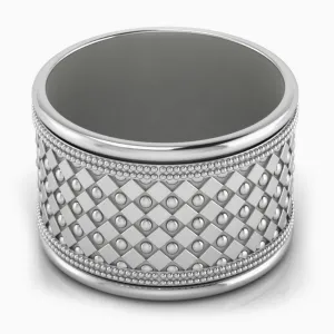 Gothic Silver-plate Napkin Rings by Krysaliis - Set of 4