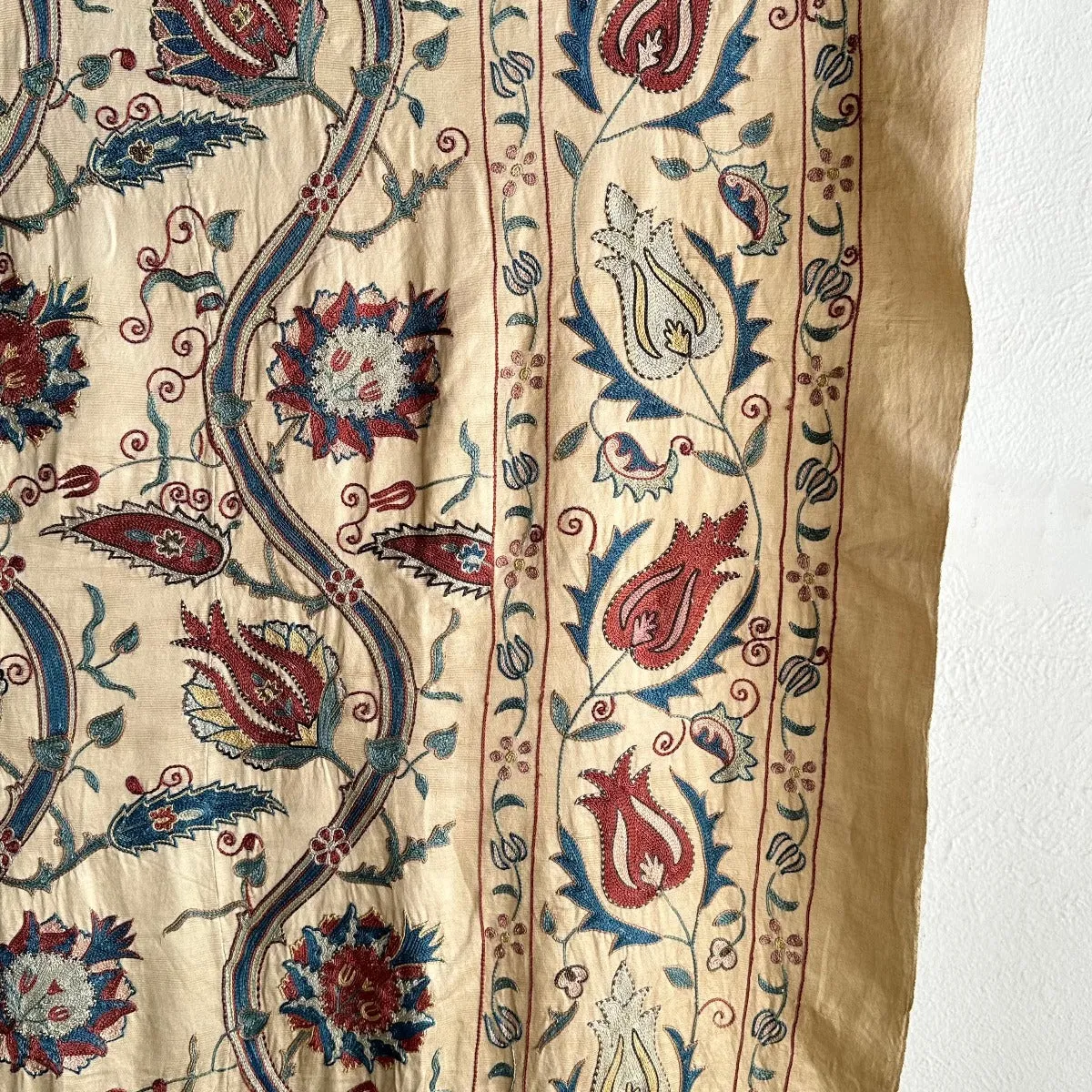 Hand Stitched All Silk Suzani (CSSU241422| 61 3/4 x 72")