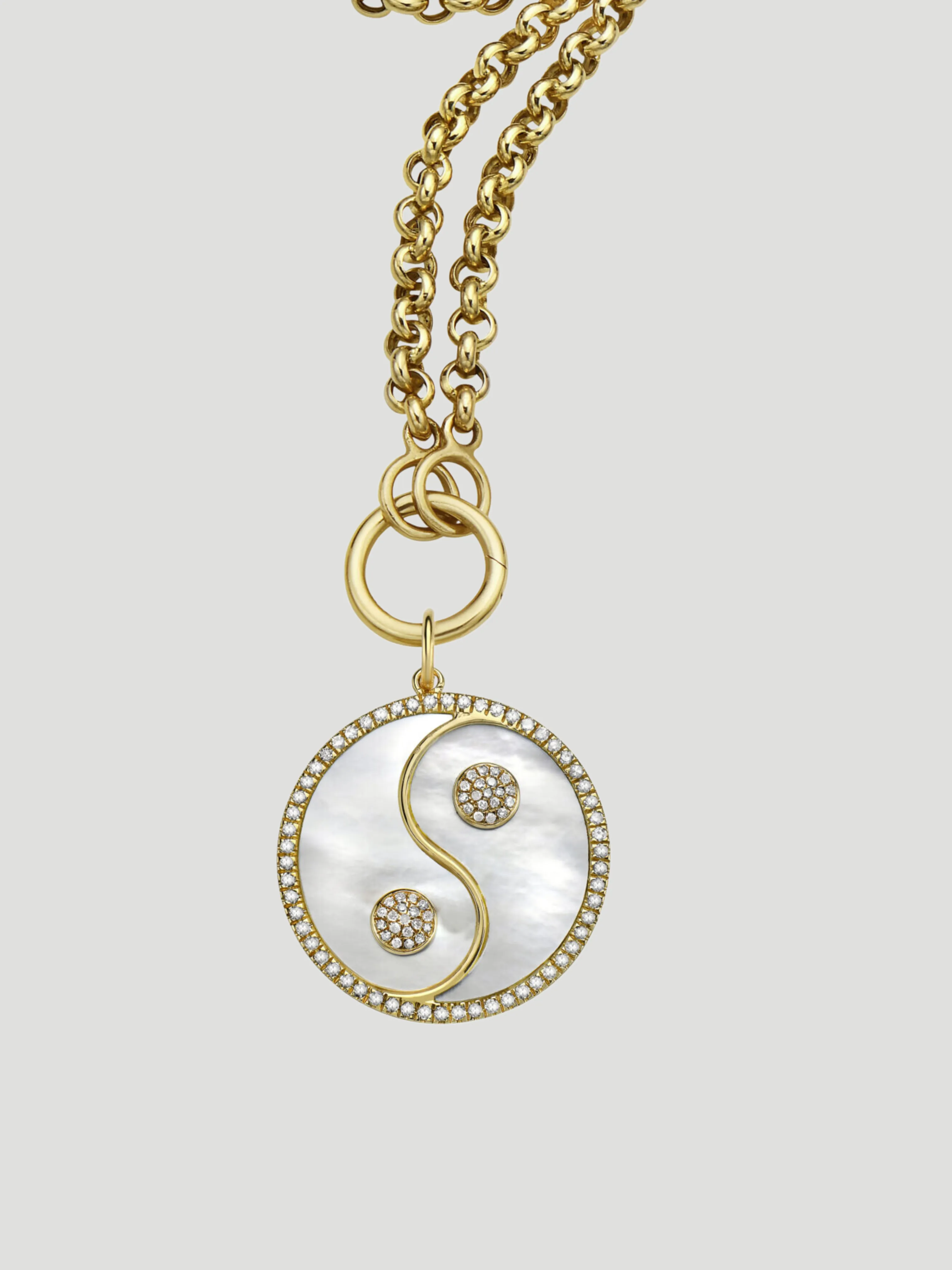 Harmony Mother of Pearl Yin Yang Medallion