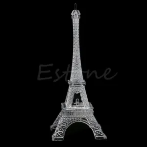 Home Decor Romantic Creative Eiffel Tower LED Lamp Home Wedding Night Light Gift