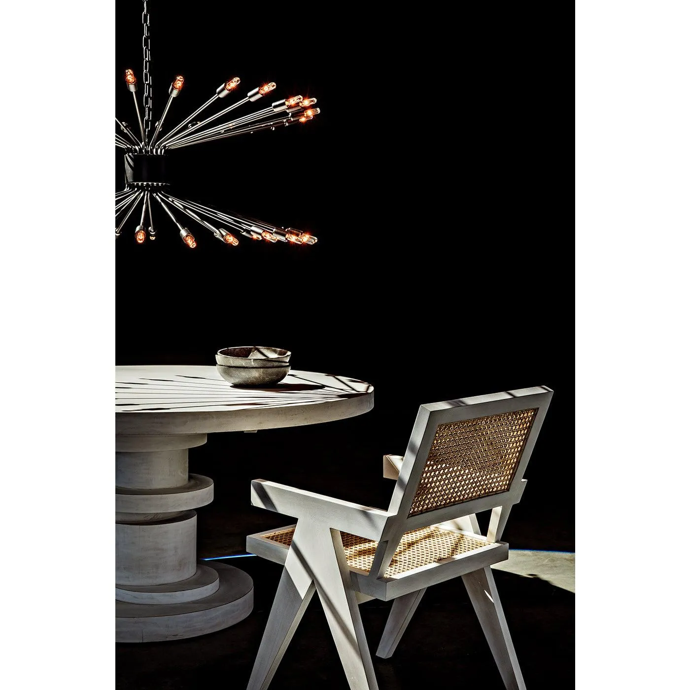 Hugo Dining Table 60",  White Wash