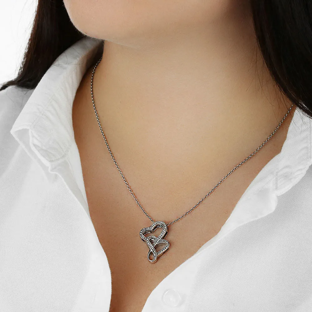 I would find you-Double Hearts Necklace for Mother In Law