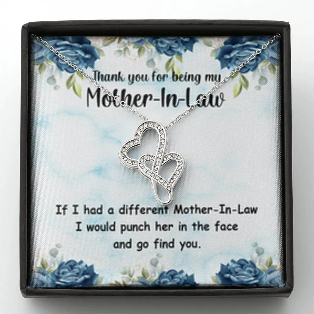 I would find you-Double Hearts Necklace for Mother In Law