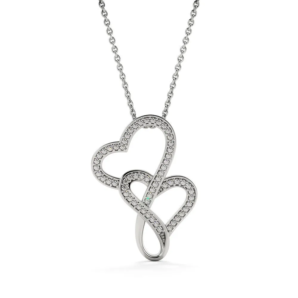 I would find you-Double Hearts Necklace for Mother In Law