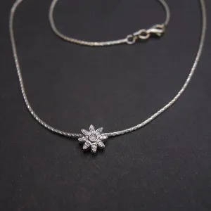 I'll Catch the Stars for You: cube cut sapphire   Herkimer diamond necklace