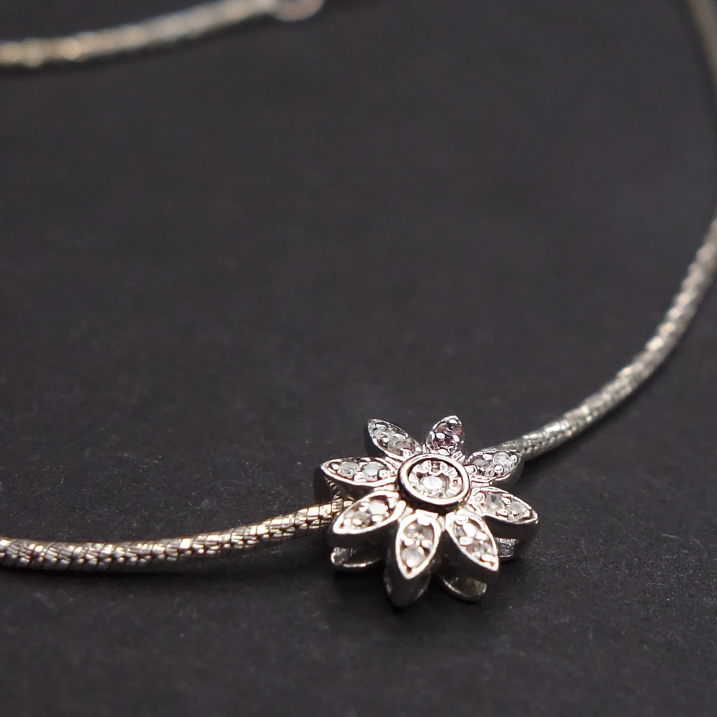 I'll Catch the Stars for You: cube cut sapphire   Herkimer diamond necklace