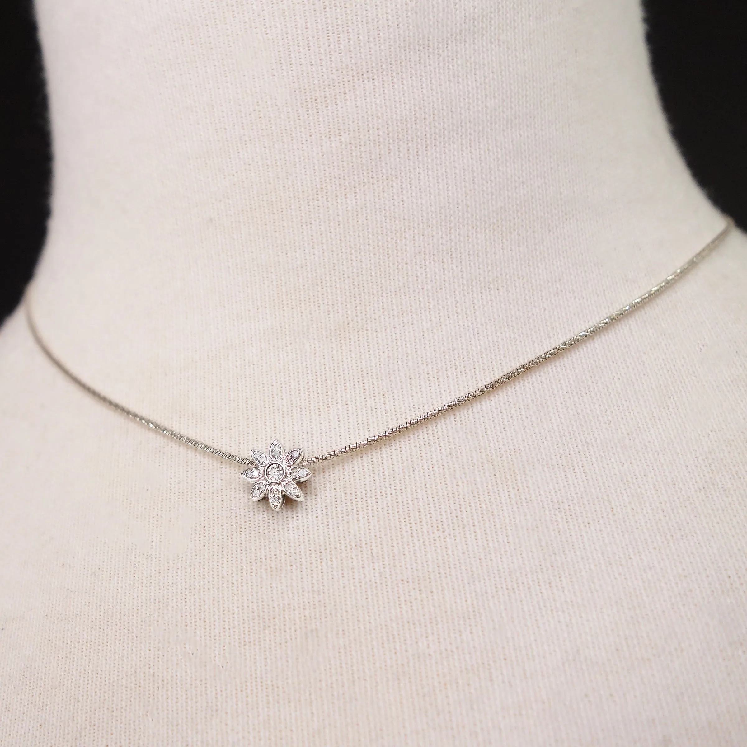 I'll Catch the Stars for You: cube cut sapphire   Herkimer diamond necklace