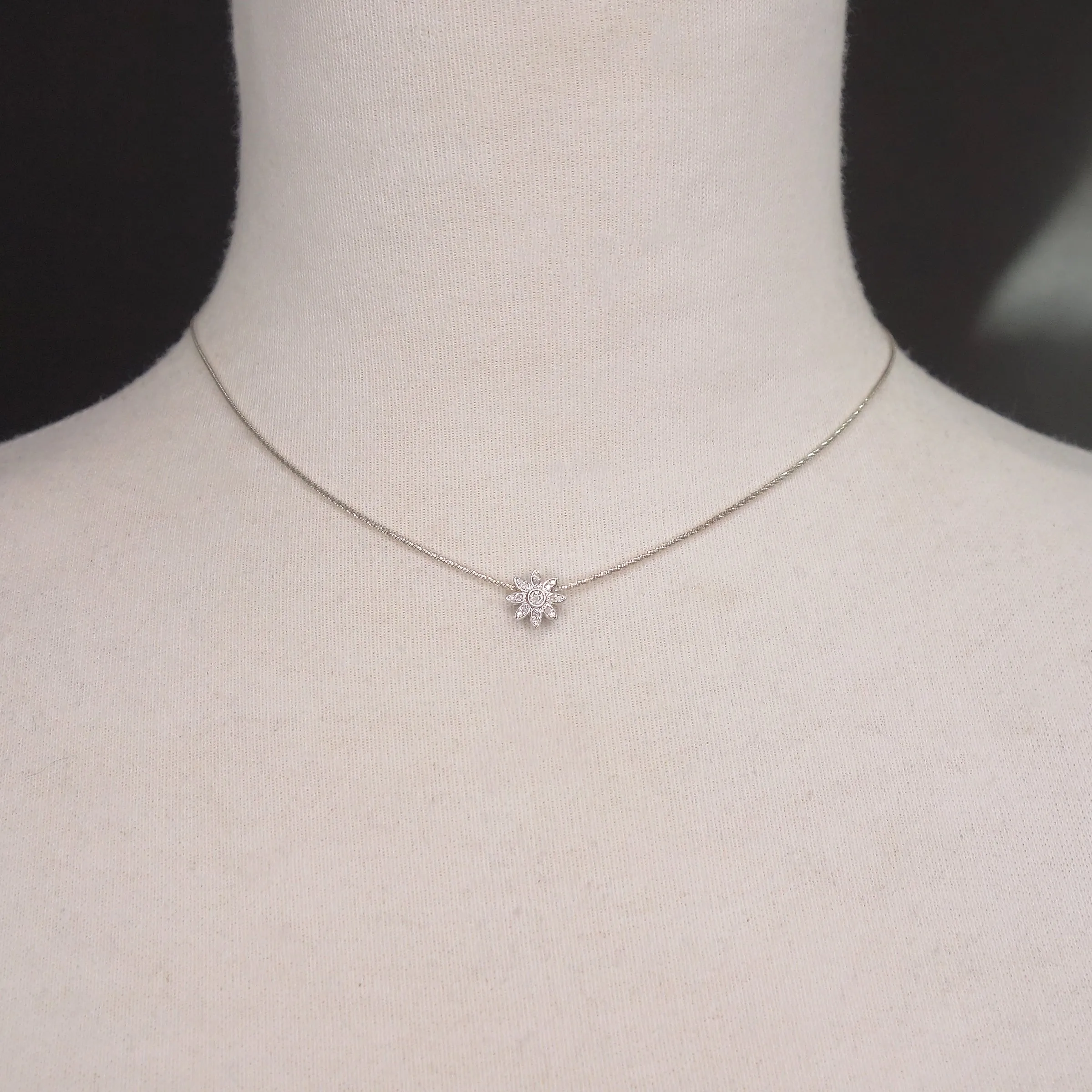 I'll Catch the Stars for You: cube cut sapphire   Herkimer diamond necklace
